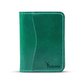Peltskin Rogue Pull-Up Leather Wallet - Forest Green