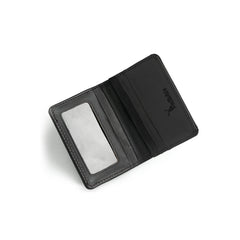 Peltskin Handmade Black Mini Leather Wallet for Men