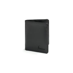 Peltskin Handmade Black Mini Leather Wallet for Men