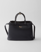 Peltskin Buckle Medium Leather Handbag With Double Belt
