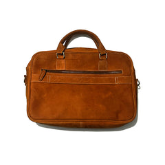 Peltskin Light Brown Laptop Bag – Premium Leather Briefcase for Work & Travel