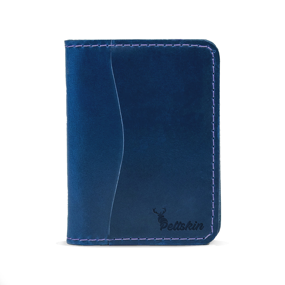 Peltskin Rogue Pull-Up Leather Wallet - Deep Blue