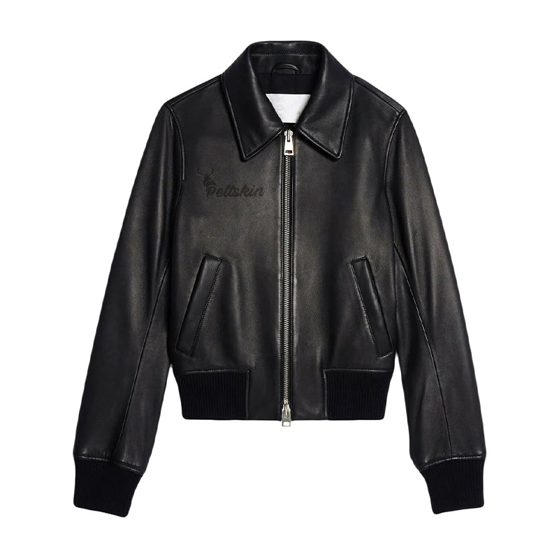 Peltskin Zip-Up Leather Jacket