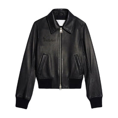 Peltskin Zip-Up Leather Jacket