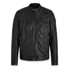 Peltskin V Racer Jacket in Cheviot Leather