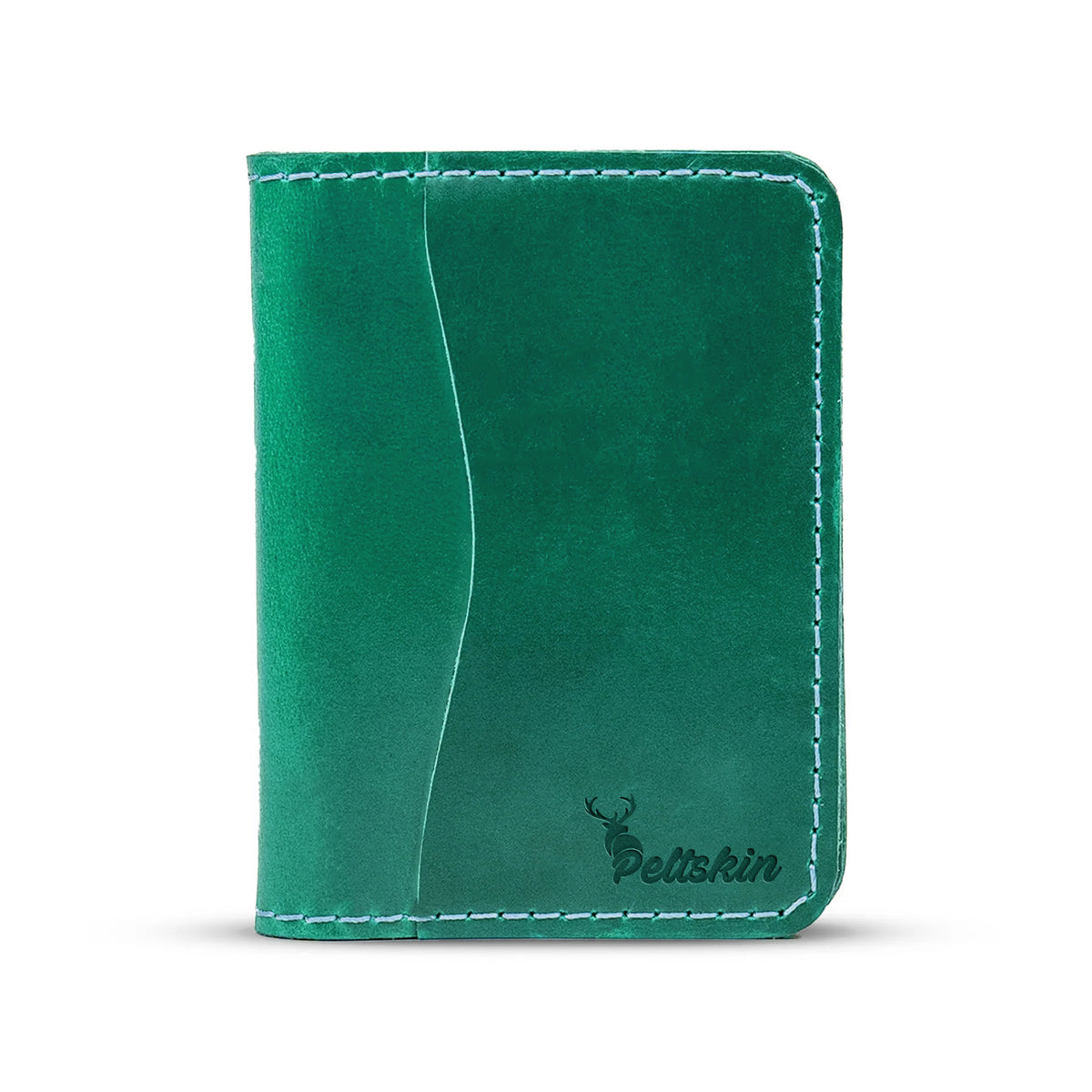 Peltskin Rogue Pull-Up Leather Wallet - Forest Green