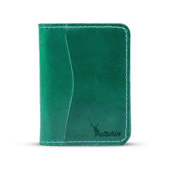 Peltskin Rogue Pull-Up Leather Wallet - Forest Green