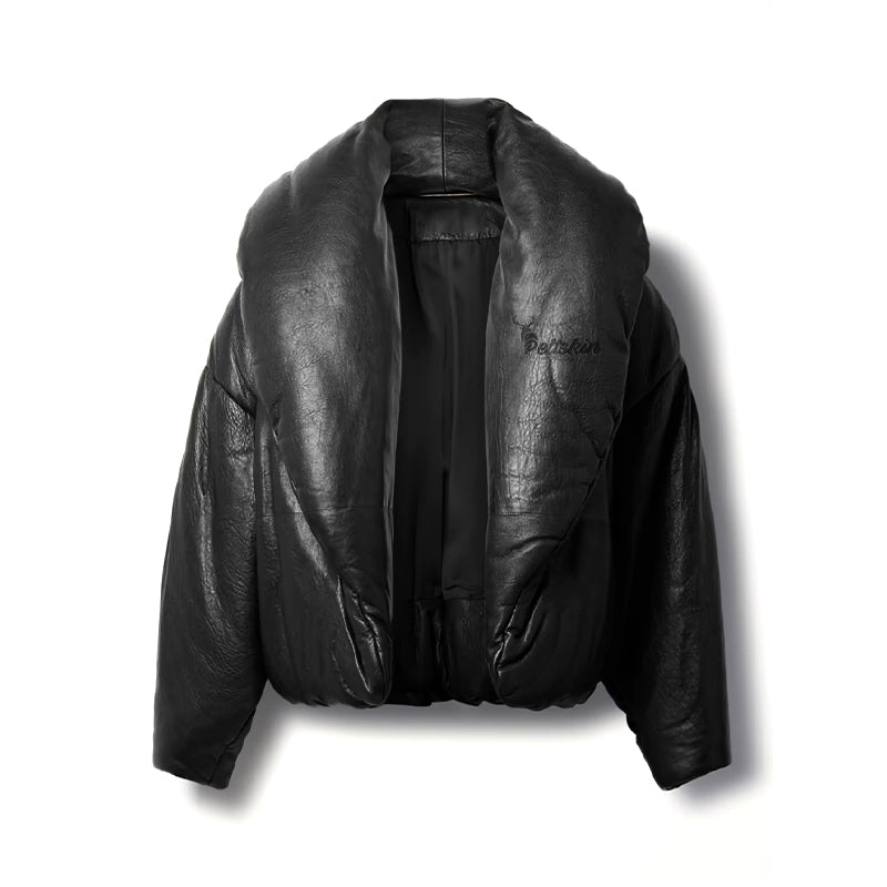 Peltskin Padded Textured Leather Jacket
