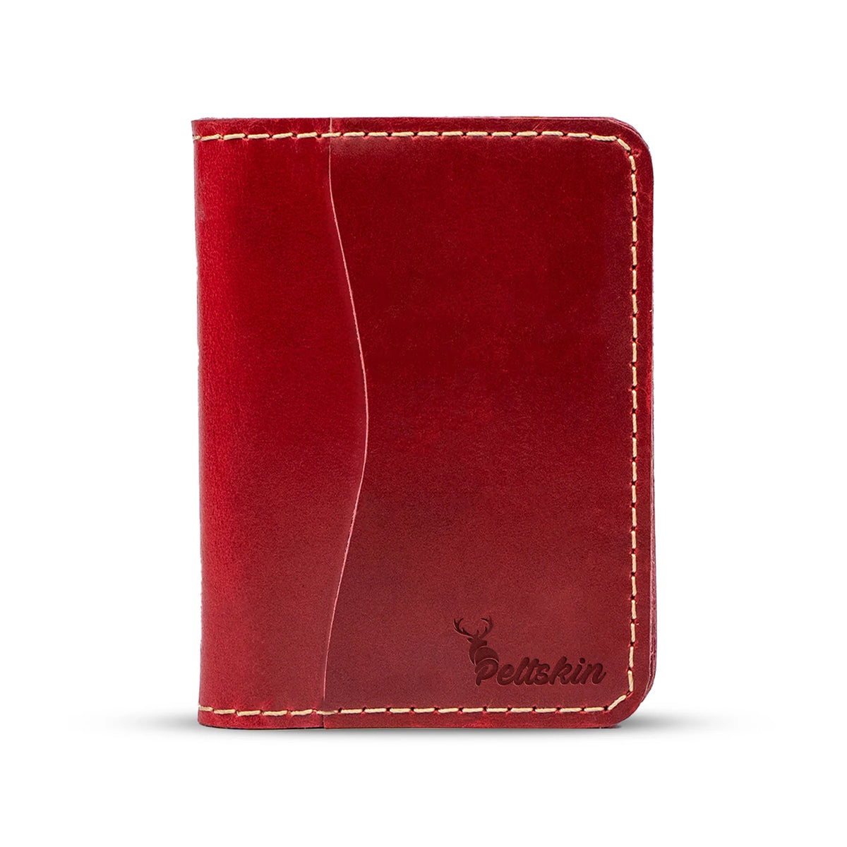 Peltskin Rogue Pull-Up Leather Wallet - Rich Red