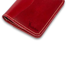 Peltskin Rogue Pull-Up Leather Wallet - Rich Red
