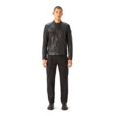 Peltskin V Racer Jacket in Cheviot Leather