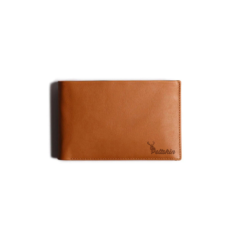 Peltskin Travel Wallet with RFID Protection - Tan/Grey