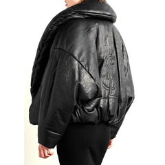 Peltskin Padded Textured Leather Jacket