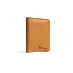 Peltskin Handmade Camel Brown Mini Leather Wallet for Men