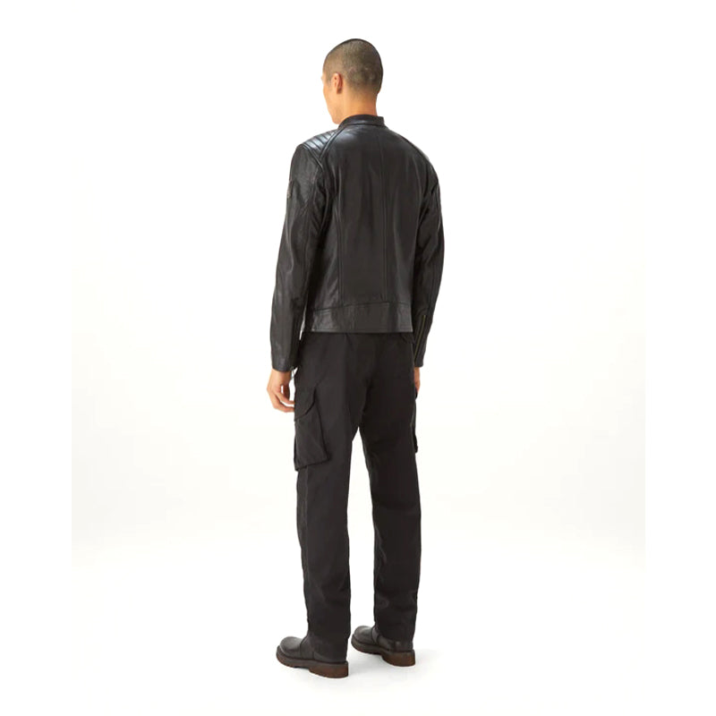 Peltskin V Racer Jacket in Cheviot Leather