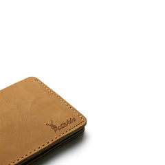 Men’s Handmade Camel Brown Suede Leather Wallet by Peltskin