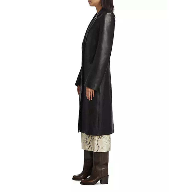 Peltskin Leather Tailored Coat