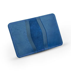 Peltskin Rogue Pull-Up Leather Wallet - Deep Blue