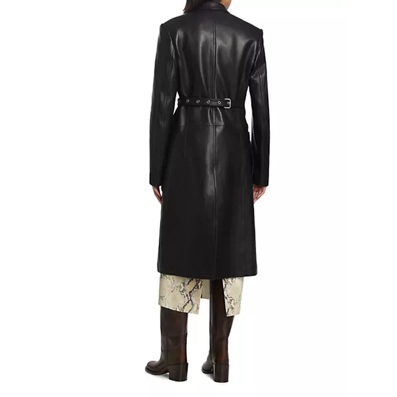 Peltskin Leather Tailored Coat