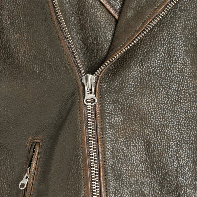 Peltskin Beatrisse Oversized Leather Moto Jacket