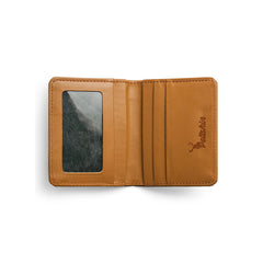 Peltskin Handmade Camel Brown Mini Leather Wallet for Men