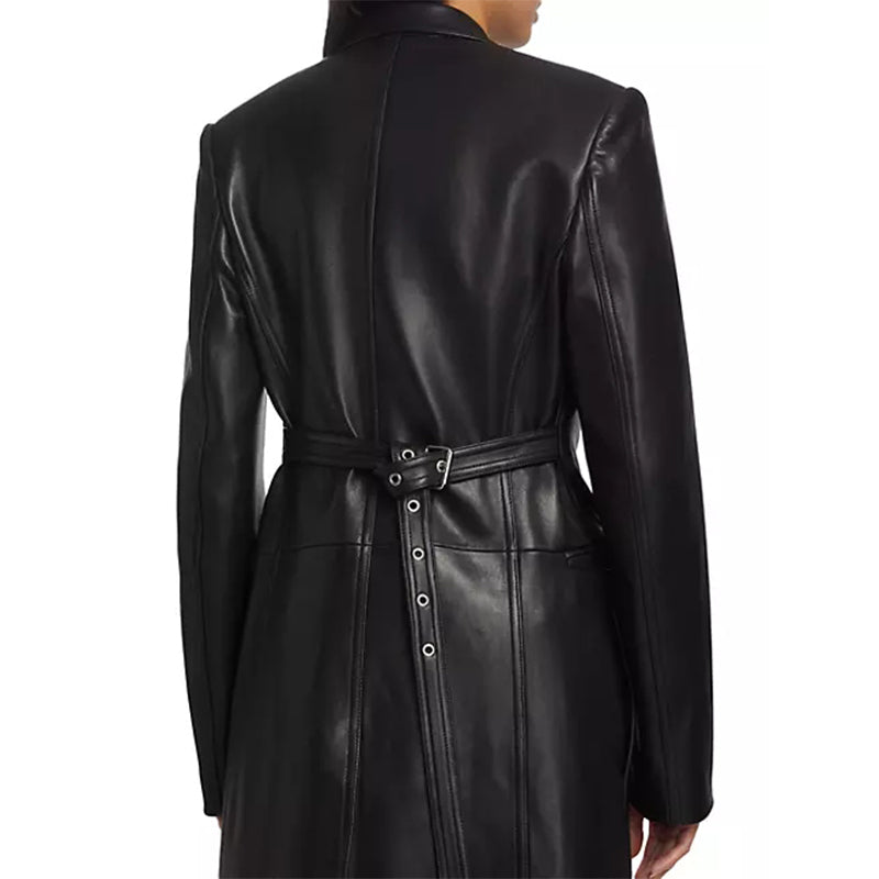Peltskin Leather Tailored Coat