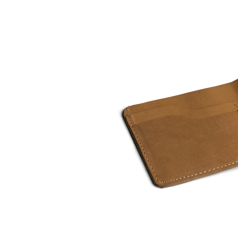 Men’s Handmade Camel Brown Suede Leather Wallet by Peltskin