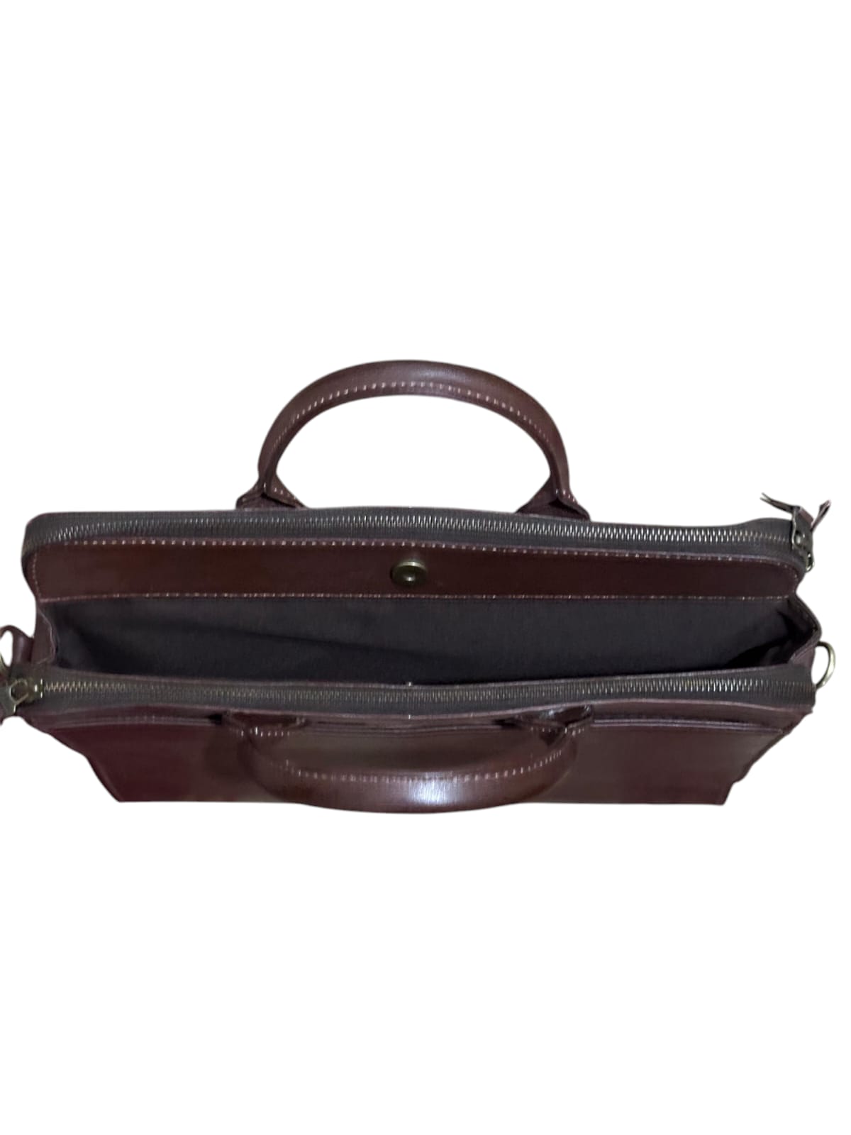 Peltskin Dark Brown Laptop Bag – Elegant and Functional Leather Briefcase