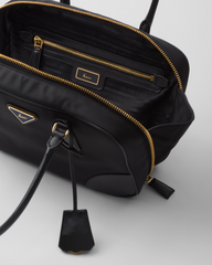 Peltskin Re-Edition 1978 Small Re-Nylon and Saffiano Leather Two-Handle Bag