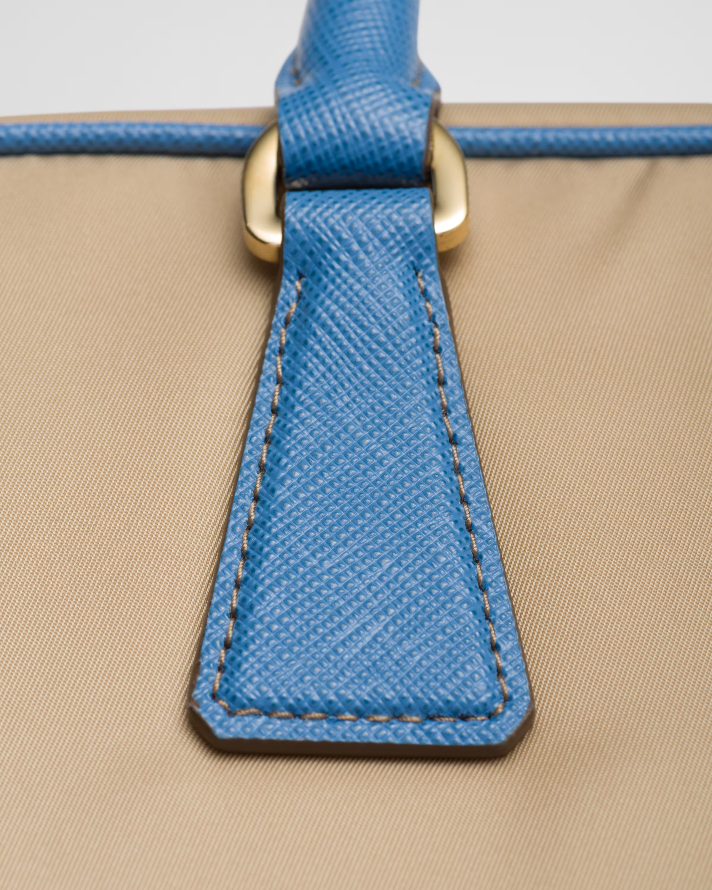 Peltskin Re-Edition 1978 Small Re-Nylon and Saffiano Leather Two-Handle Bag