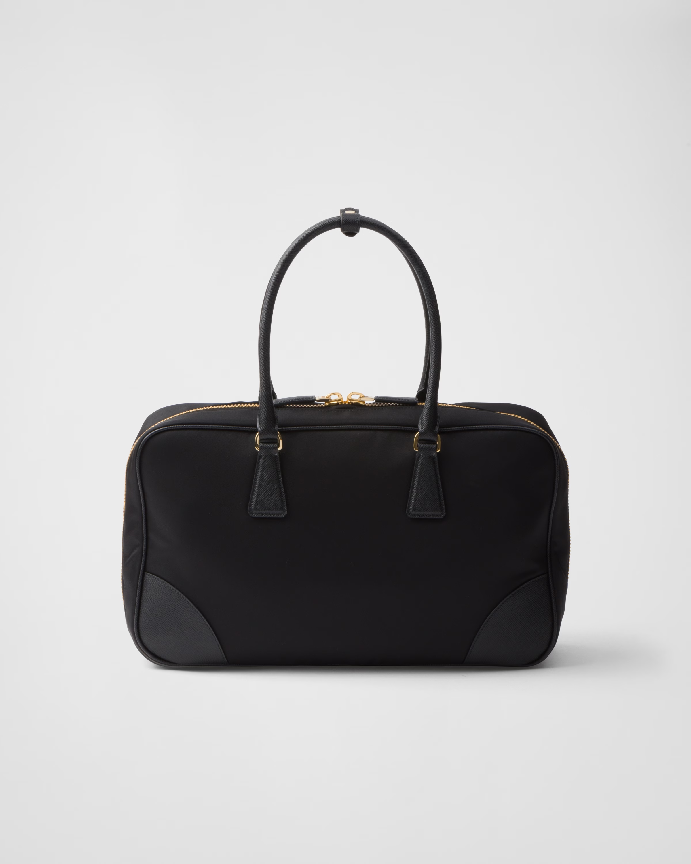 Peltskin Re-Edition 1978 Medium Re-Nylon and Saffiano Leather Top-Handle Bag