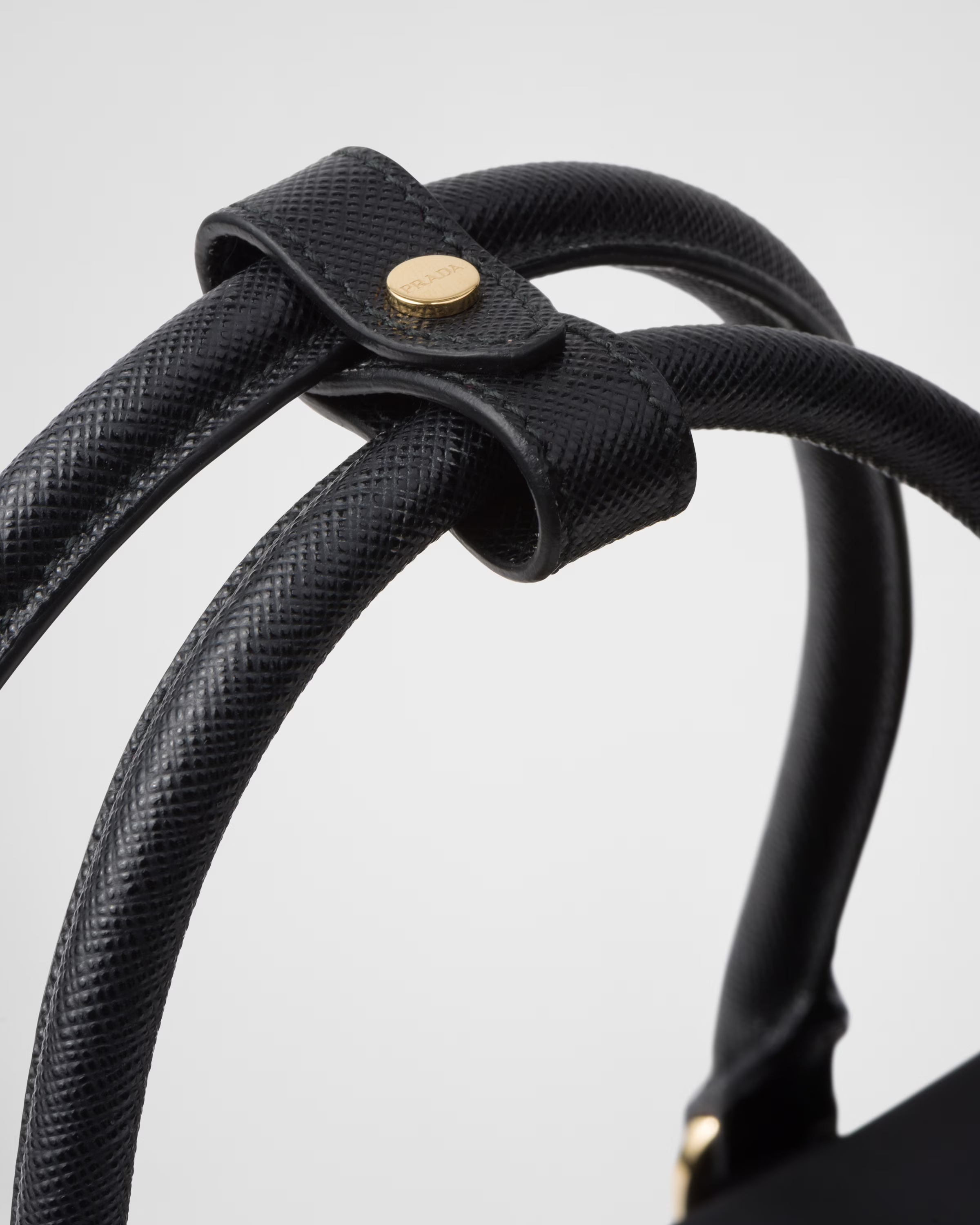 Peltskin Re-Edition 1978 Medium Re-Nylon and Saffiano Leather Top-Handle Bag
